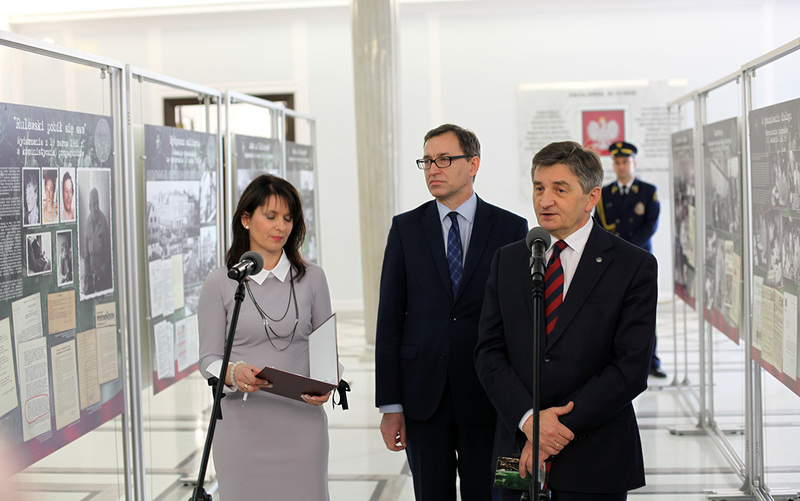 „O wieś wolną, niezależną, samorządną – rocznica wydarzeń Bydgoskiego Marca '81 i rejestracji Solidarności Rolniczej” – wystawa IPN w Sejmie. Fot. Marcin Jurkiewicz (IPN)