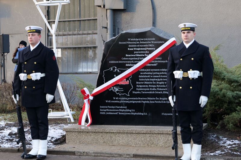 Uroczystość upamiętnienia Kasy Wzajemnej Pomocy - Gdańsk, 15 stycznia 2024