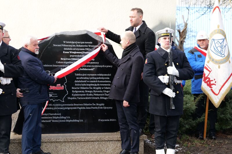 Uroczystość upamiętnienia Kasy Wzajemnej Pomocy - Gdańsk, 15 stycznia 2024