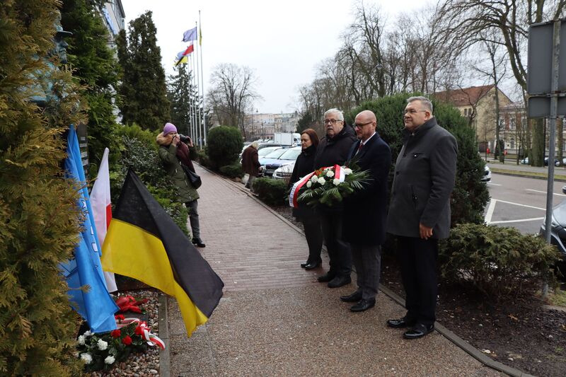 Spotkanie zastępcy Dyrektora oddziału Waldemara Szulca z Burmistrzem Kartuz - 13 lutego 2024 roku