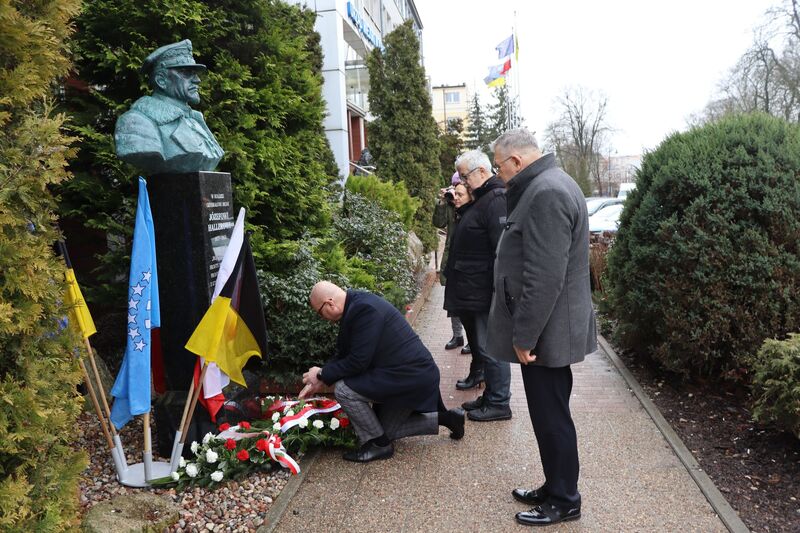 Spotkanie zastępcy Dyrektora oddziału Waldemara Szulca z Burmistrzem Kartuz - 13 lutego 2024 roku