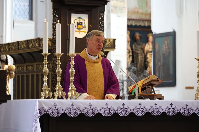 Uroczystość odsłonięcia tablicy ks. Bernarda Wieckiego - Gdańsk, 17 marca 2024