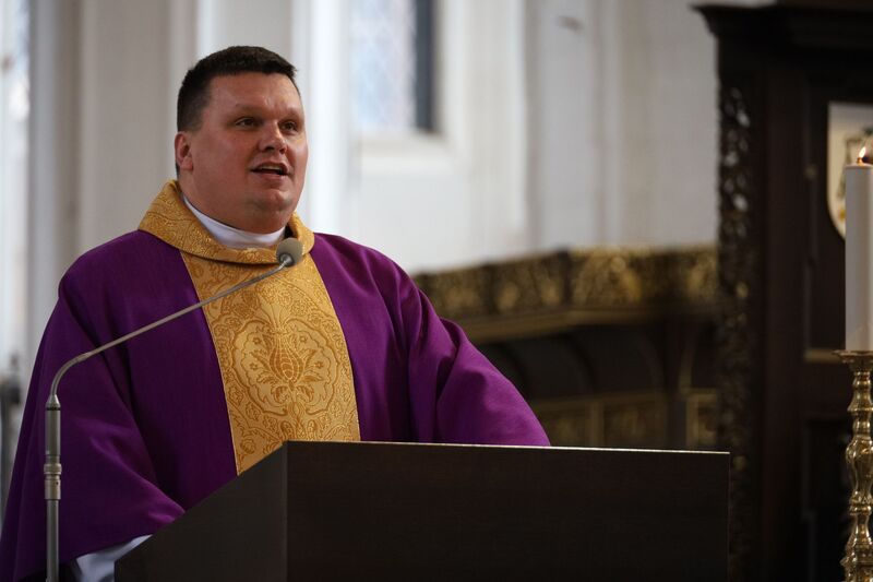 Uroczystość odsłonięcia tablicy ks. Bernarda Wieckiego - Gdańsk, 17 marca 2024