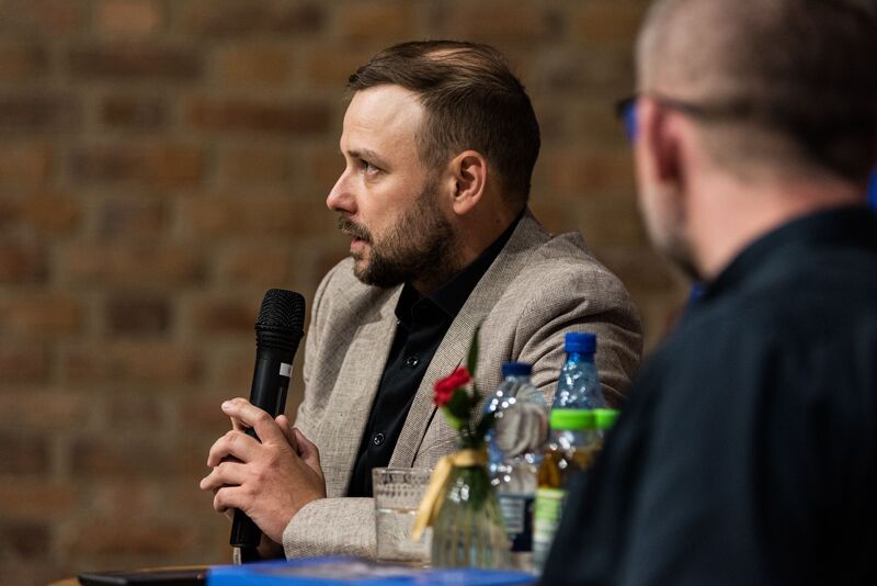 Promocja książki „Polityka na ambonie. Środowisko księży „patriotów" w województwie gdańskim w latach 1950-1956" - Gdańsk, 10 maja 2024, fot. Michał Mieczkowski